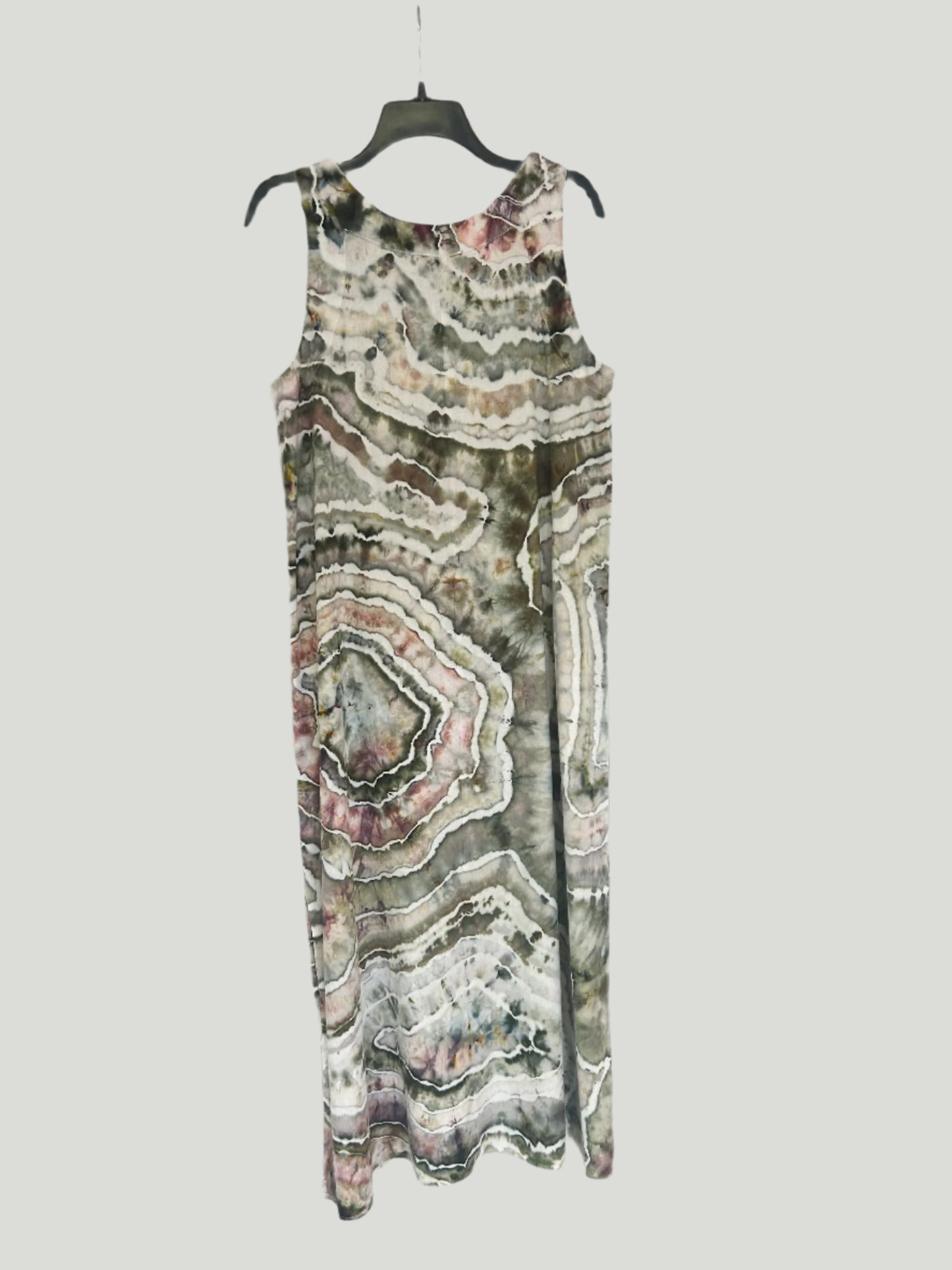DKNY Sleeveless Linen Long Dress