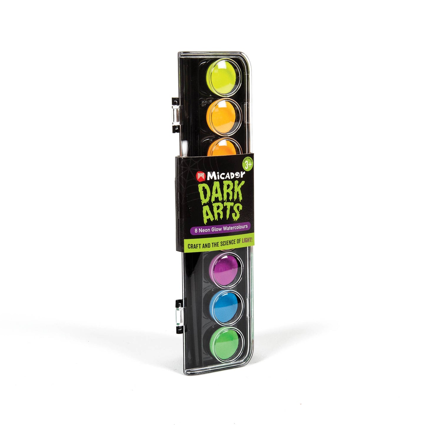 Micador Dark Arts, Neon Glow Watercolour Paint Discs