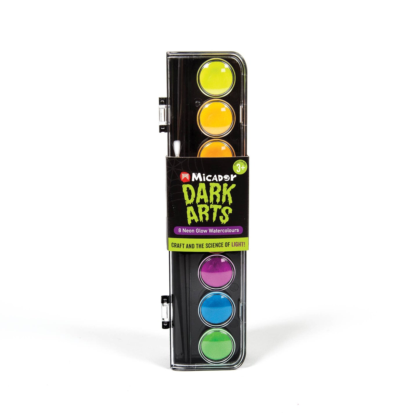 Micador Dark Arts, Neon Glow Watercolour Paint Discs