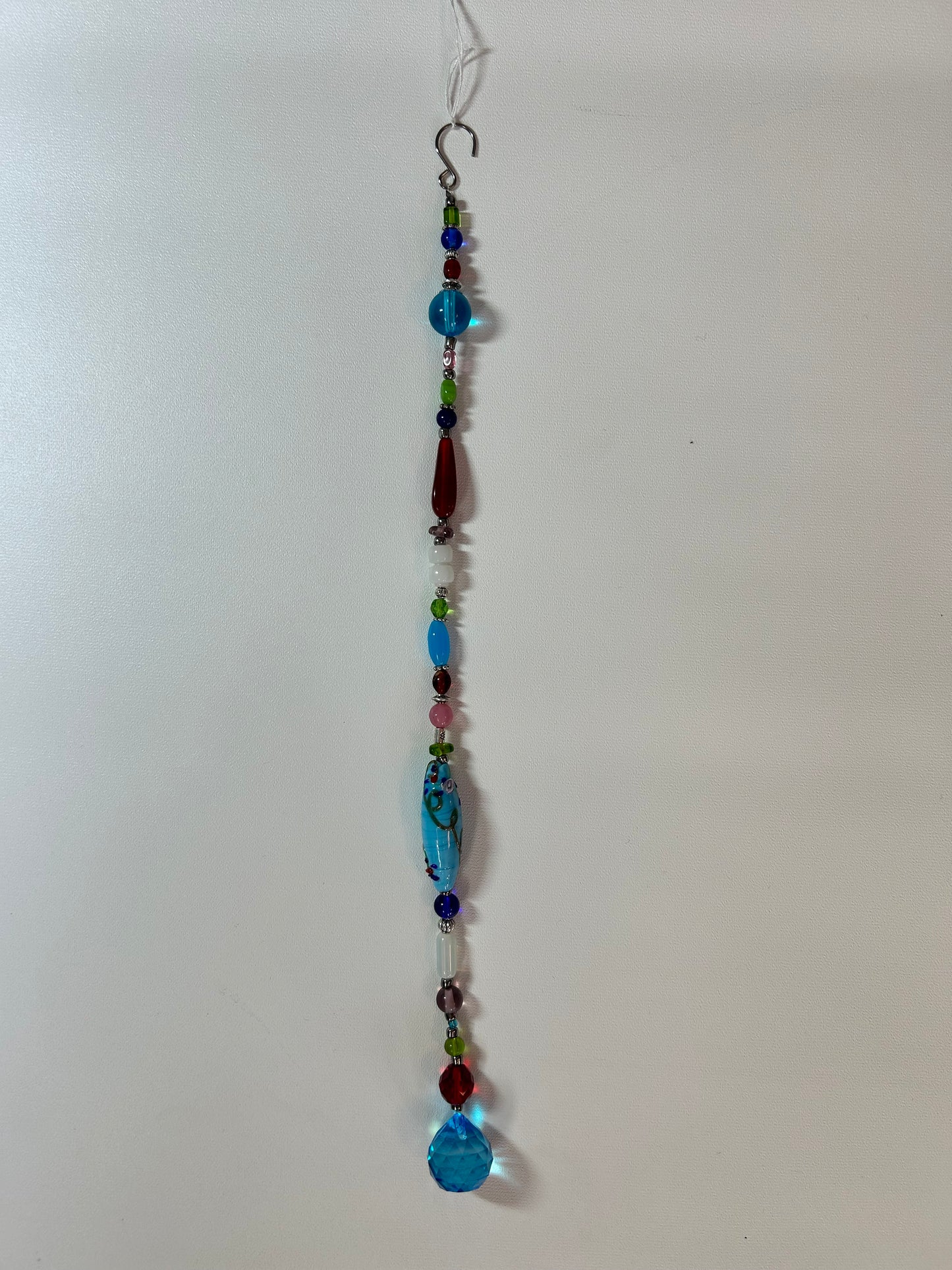 20mm Blue Beaded Dangly 12”