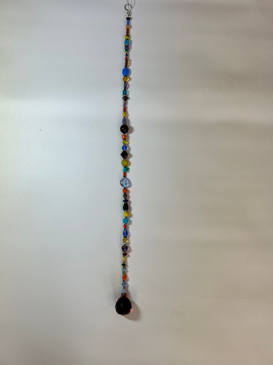 30mm Brown Beaded Dangly 20”