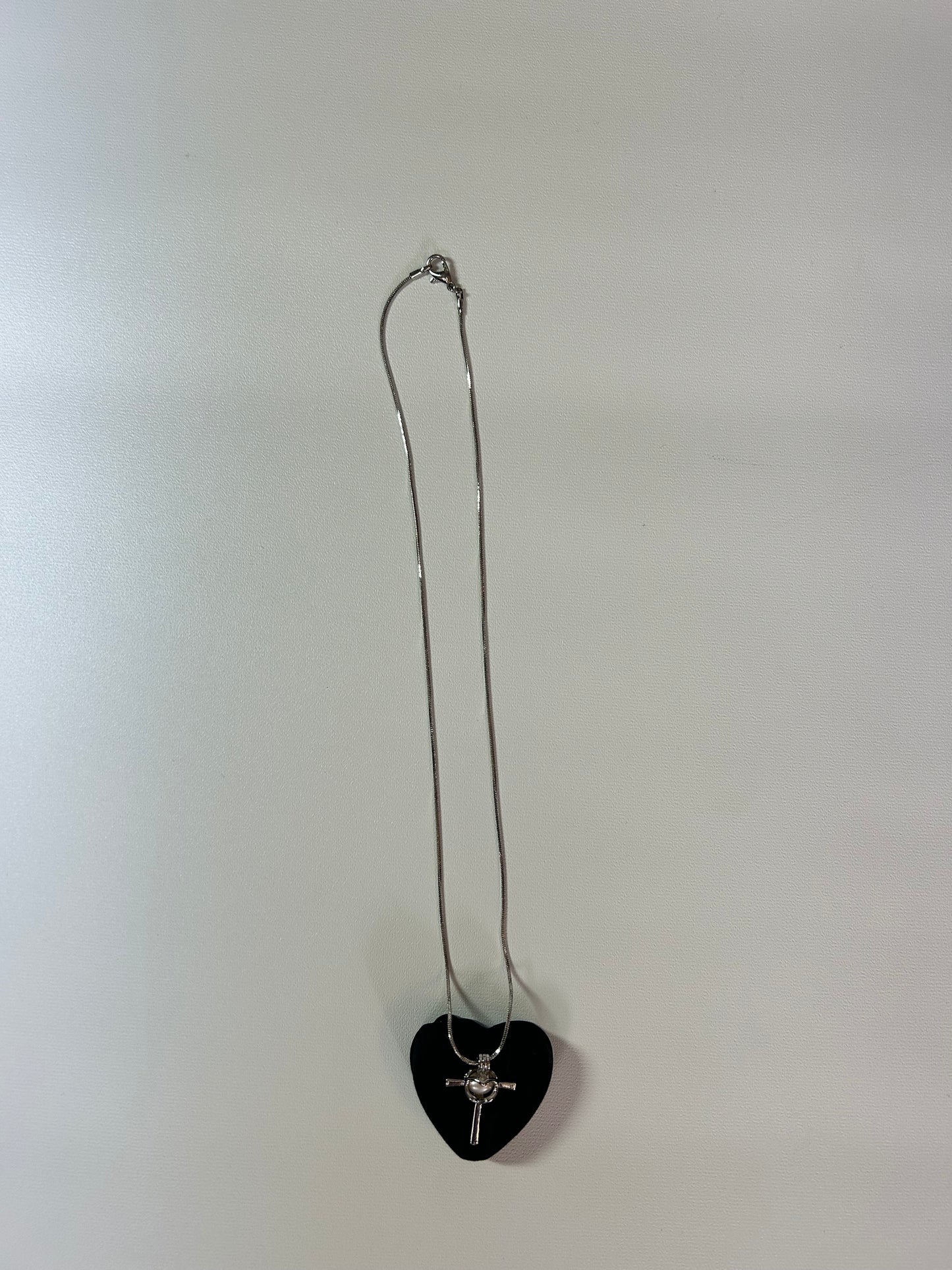 AC Cultured Pearl Cross Necklace