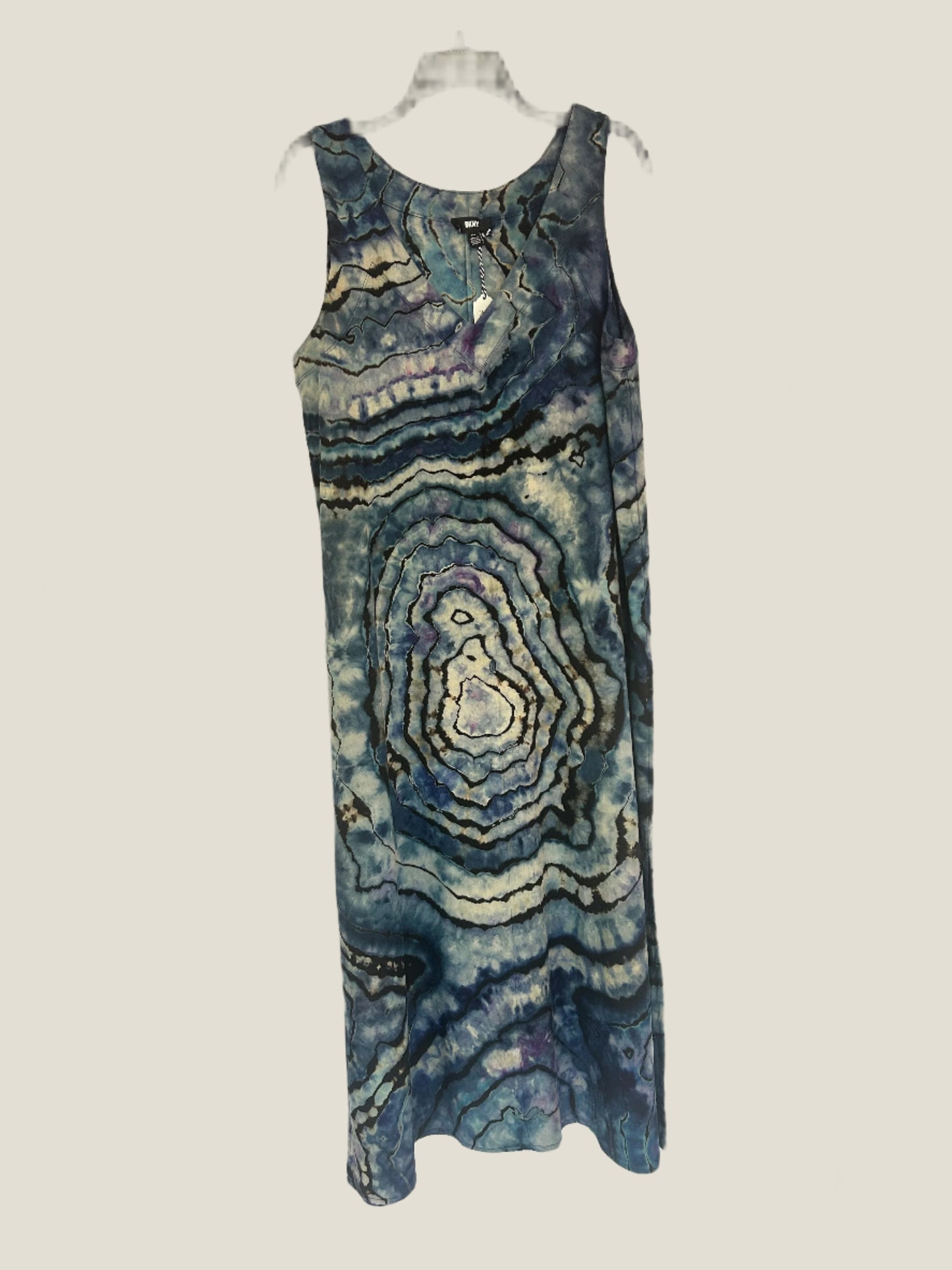 DKNY Sleeveless Linen Long Dress Reversed