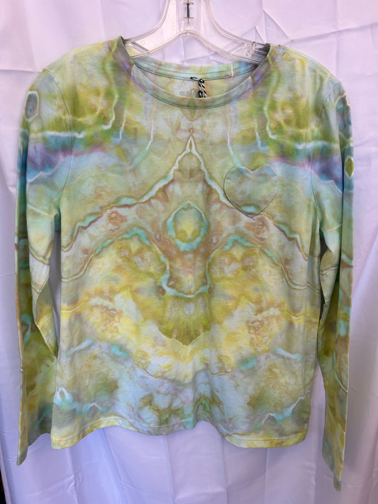 Girls Long Sleeve Heart Pocket Shirt